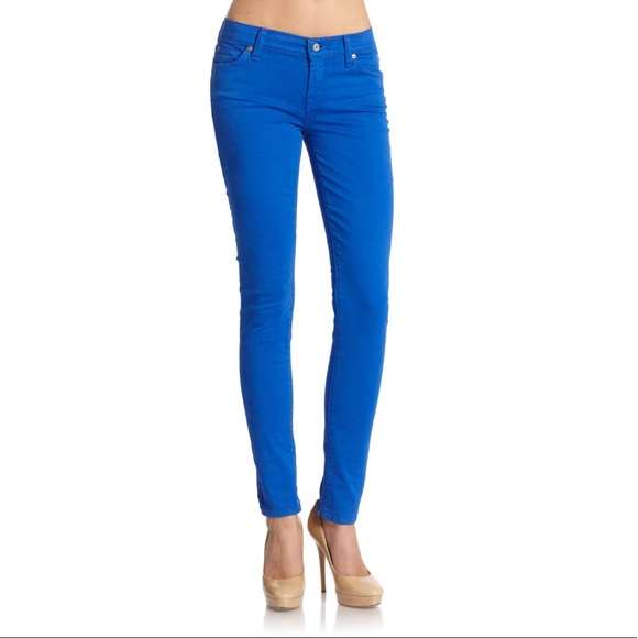 cobalt blue skinny jeans